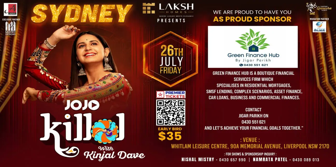 Killol With Kinjal Dave - Garba Live In Sydney 2024