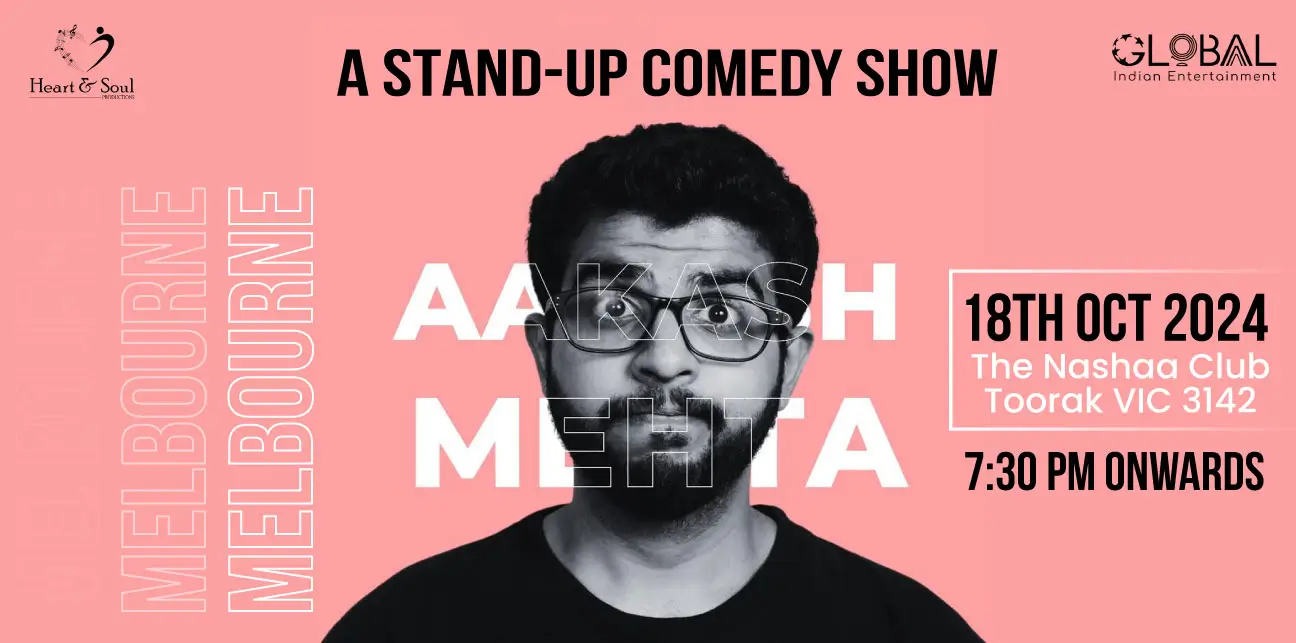 Aakash Mehta Live in Melbourne 2024